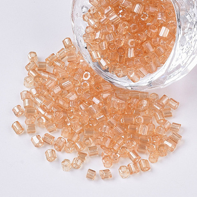 8/0 Two Cut Glass Seed Beads SEED-S033-15A-07-1