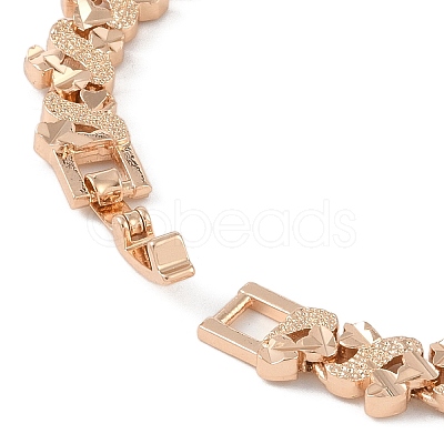 Brass Link Chain Bracelets for Women Men BJEW-P324-01A-KCG-1