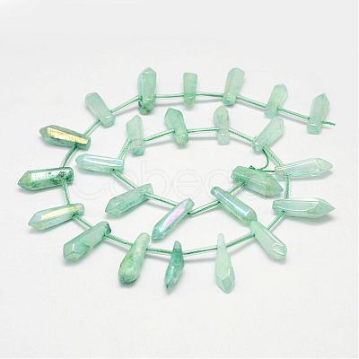 Natural Crystal Pointed Bead Strands G-G940-05-1