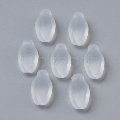 Transparent Spray Painted Glass Pendants GLAA-S190-016J-01-1