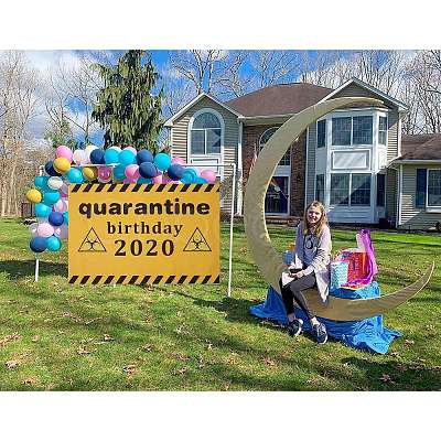 2020 Quarantine Birthday Decorations AJEW-GF0001-64A-1