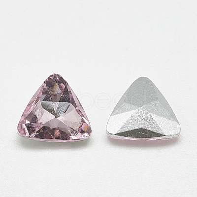 Pointed Back Glass Rhinestone Cabochons RGLA-T087-18mm-10-1