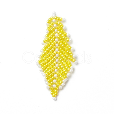 Braided TOHO Japanese Seed Bead Big Pendants PALLOY-MZ00001-1