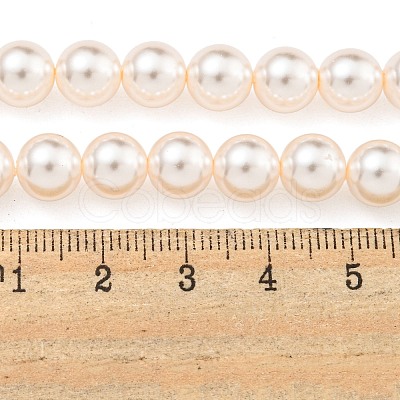 Glass Pearl Beads Strands HY-G002-01D-03-1