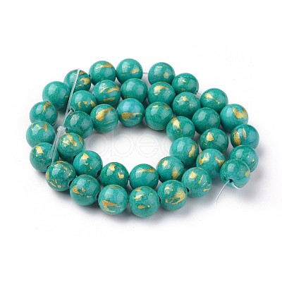 Natural Mashan Jade Beads Strands G-F670-A01-12mm-1