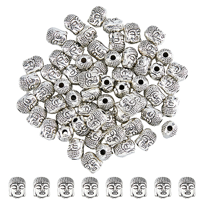 DICOSMETIC 60Pcs Tibetan Style Alloy Beads TIBE-DC0001-10-1