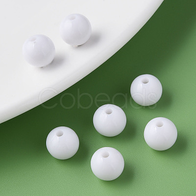 Opaque Acrylic Beads X-MACR-S370-C12mm-01-1