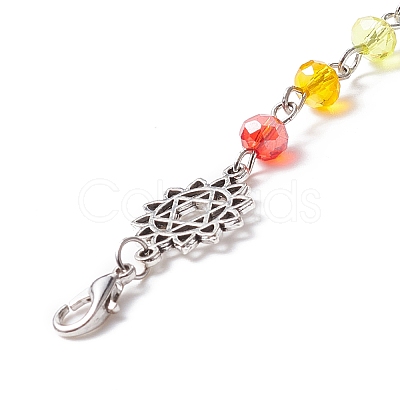 Chakra Theme Sun Catcher Pendant Decorations HJEW-JM00669-1