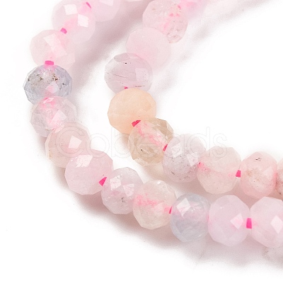 Natural Morganite Beads Strands G-F770-D05-02-1