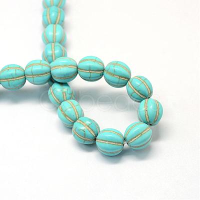 Synthetic Turquoise Gemstone Bead Strands TURQ-S282-20-1