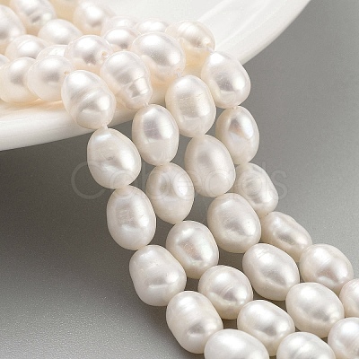 Natural Cultured Freshwater Pearl Beads Strands PEAR-P062-10H-1