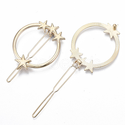 Alloy Hollow Geometric Hair Pin X-PHAR-N005-010G-1