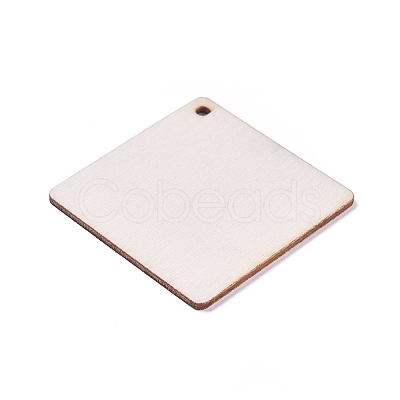 Unfinished Blank Wood Pendants WOOD-TAC0003-29-1