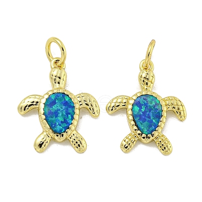 Synthetic Opal Pendants KK-E114-03G-1