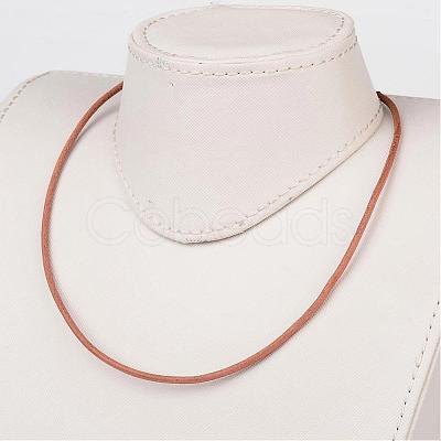 Leather Cord Necklace Making NJEW-JN01560-1