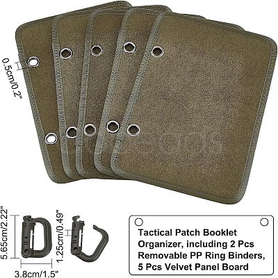 Flip-Page Hook & Loop Patch Book DIY Kit FIND-WH0108-48C-1