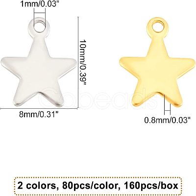 Unicraftale 304 Stainless Steel Charms STAS-UN0016-66-1