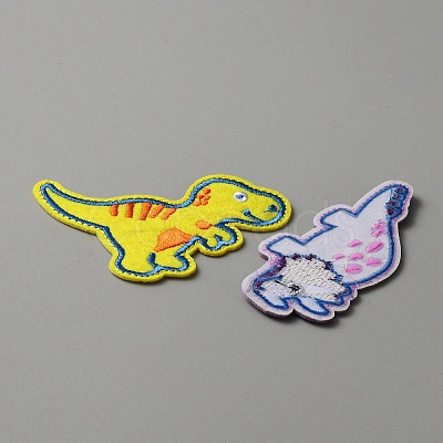 Dinosaur Theme Computerized Embroidery Appliques PATC-WH0007-12-1