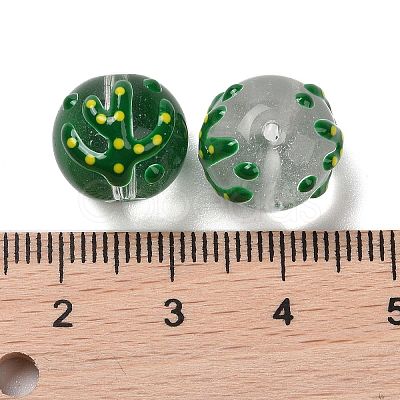 Handmade Glass Enamel Beads Strands LAMP-A001-A12-1