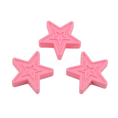 Star Food Grade Silicone Beads PW-WG63177-04-1