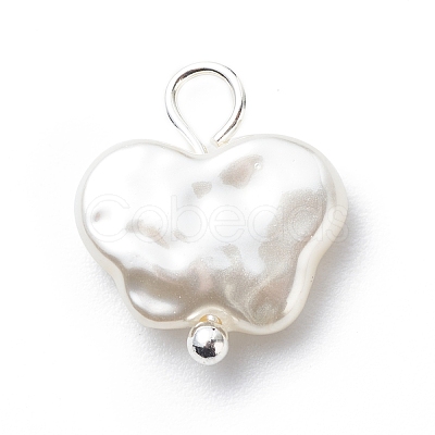 ABS Plastic Imitation Pearl Pendants PALLOY-JF01876-04-1