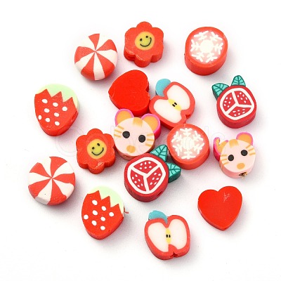 ARRICRAFT 240Pcs 8 Style Handmade Polymer Clay Beads CLAY-AR0001-25-1