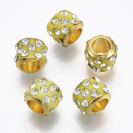 Brass European Beads CPDL-R002-02G-05-1