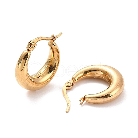 Vacuum Plating 304 Stainless Steel Chunky Hoop Earrings for Women X-EJEW-F280-06A-G-1