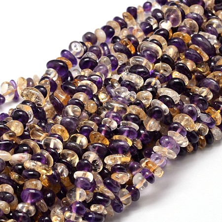 Natural Ametrine Chip Beads Strands G-E271-122-1