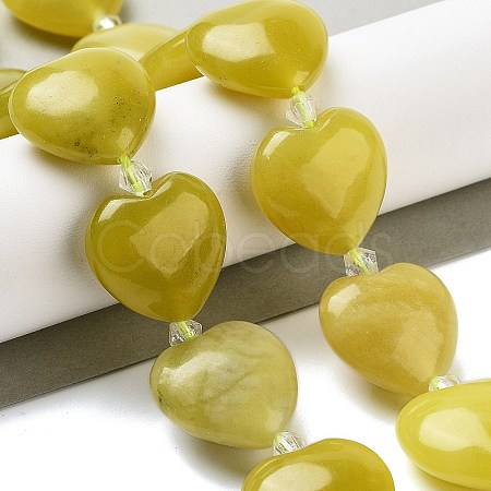 Natural Lemon Jade Beads Strands G-C150-A03-01-1