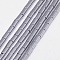 Electroplate Non-magnetic Synthetic Hematite Beads Strands, Column, Grade A, Platinum Plated, 2.75x2mm, Hole: 1mm, about 135pcs/strand, 16 inch