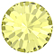 Preciosa&reg MAXIMA Crystal Round Stones, Czech Crystal, Dura Foiling, Round(431 11 615 Chaton), 80100 Jonquil, SS8/PP17(2.3~2.5mm)