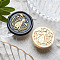 Animal Insect Theme Golden Plated Wax Seal Brass Stamp Head, for Wax Seal Stamp, Cat Shape, 30x15mm, Hole: 7mm