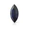 Preciosa&reg MAXIMA Crystal Fancy Stones, Czech Crystal, 435 14 615 Navette(Horse Eye), Dura Foiling, 30280 Dark Indigo, 15x7mm