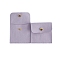 Velvet Jewelry Storage Pouches with Snap Button, for Wedding Party Packaging, Square, Violet, 8x8cm