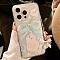 Cute Cartoon Cat TPU Plastic Mobile Phone Cover, Pale Turquoise, 14.7x7.15x0.8cm, Fit for iphone 13 Pro