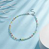 Glass Seed Beaded Necklace for Women NJEW-JN04276-2