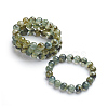 Natural Prehnite Stretch Bracelets BJEW-E373-10mm-11-3