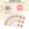 Olycraft 30Sheets Self-Adhesive Kraft Paper Gift Tag Stickers DIY-OC0009-12-2