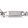 304 Stainless Steel ID Bracelets STAS-B021-20P-2