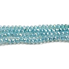Transparent Baking Painted Glass Beads Strands DGLA-F002-02A-02-1