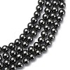 Non-Magnetic Synthetic Hematite Beads Strands X-G-H1624-8mm-2-3