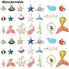 40Pcs 20 Styles Ocean Theme DIY Pendants Kits ENAM-YW0004-04-3