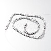 Electroplate Non-magnetic Synthetic Hematite Bead Strands G-F300-33B-F01-2