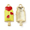 Summer Theme Alloy Enamel Pendants ENAM-B050-06G-01-1