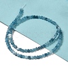 Dyed Natural White Jade Imitation Aquamarine Beads Strands G-G085-B29-01-1-2