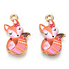 Painted Alloy Pendants PALLOY-P288-05G-06-2