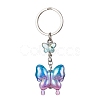 Glass & Acrylic Butterfly Keychain KEYC-JKC00649-04-1