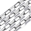304 Stainless Steel Rectangle Link Chains CHS-T003-26C-P-1