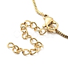 304 Stainless Steel Box Chain Necklace for Women NJEW-A008-02G-2
